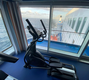 Gym on Finnlines ferry