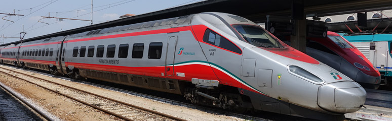 ETR600 train forming Venice to Rome Frecciargento