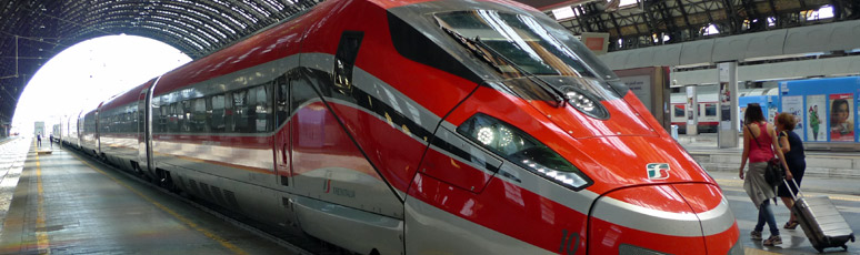 Paris to Venice by train: A Frecciarossa 1000 at Milan Centrale