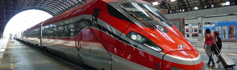 Paris to Florence by Frecciarossa: A Frecciarossa 1000 at Milan Centrale