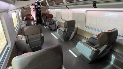 Executive class on a Frecciarossa 500