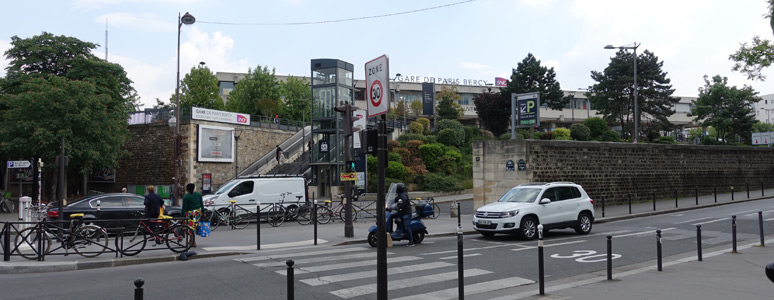 Approaching Paris Bercy