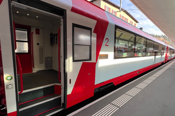 The Glacier Express at St Moritz