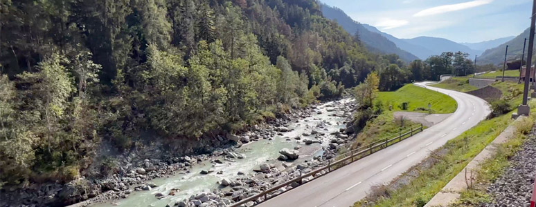 River between Andermatt & Brig