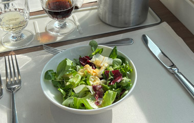 Lunch starter on the Glacier Express