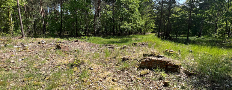 Canteen block & site of the wooden horse escape