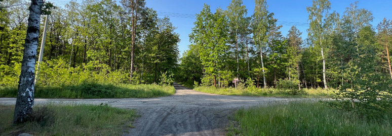 Walking from Zagan station to Stalag Luft 3 and Tunnel Harry