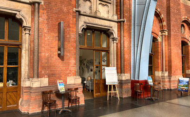 The Great Rail Journeys meeting point at London St Pancras