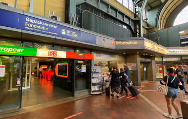 Hamburg Hbf - left luggage office