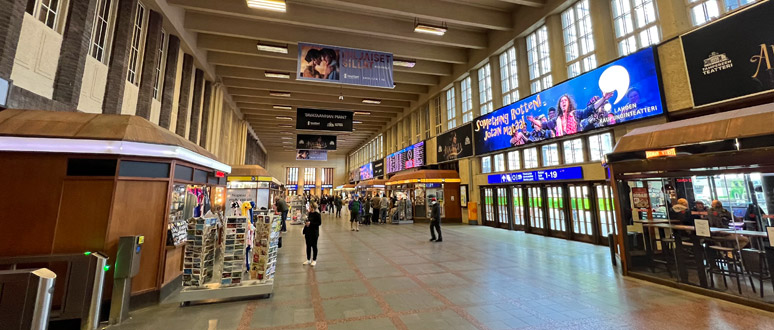 Helsinki central station concourse