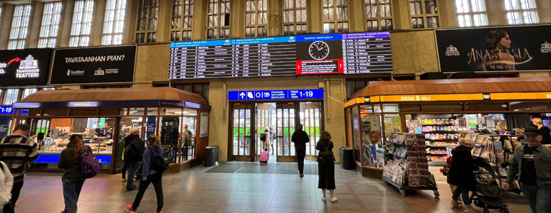 Helsinki central station concourse