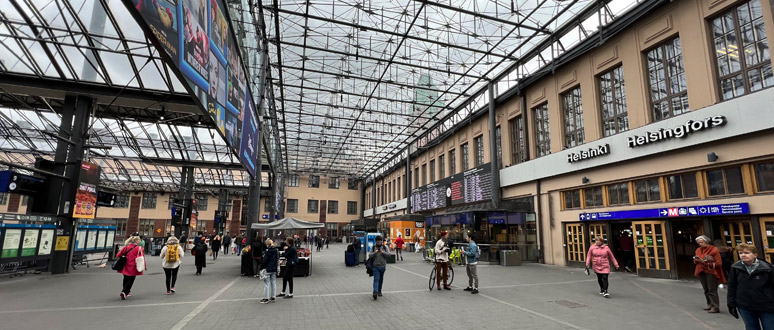 Helsinki central station platform area