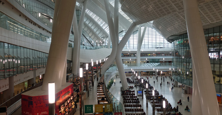 Inside Hong Kong West Kowloon station