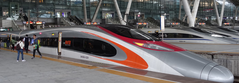 A Guangzhou to Hong Kong Vibrant Express at Guangzhou South