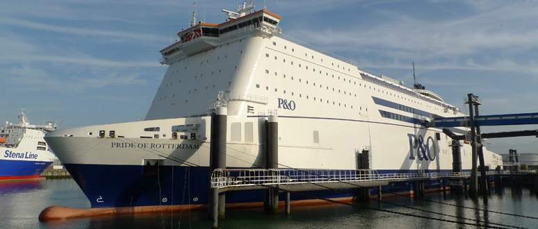P&O Hull-Rotterdam ferry at Rotterdam Europoort