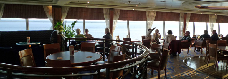 Lounge-bar on the P&O Hull to Rotterdam ferry