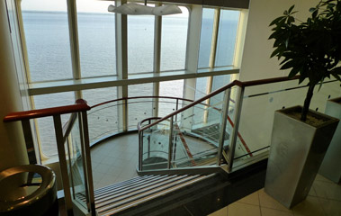 Staircase on the Hull-Rotterdam ferry