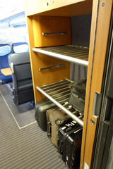 ICE3 class 407 luggage rack