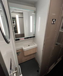 Washroon on French overnight train