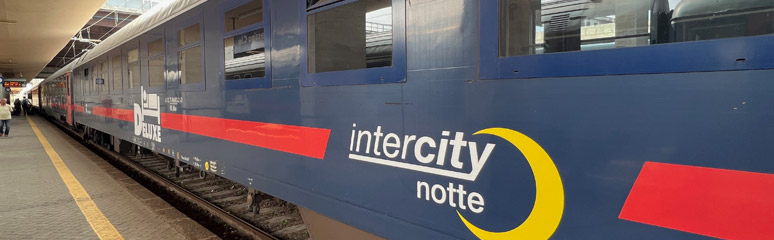 Sleeping-car on an Intercity Notte