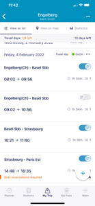 Interrail mobile pass - My trip