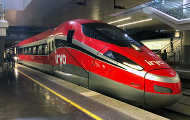 A Barcelona to Madrid Iryo train