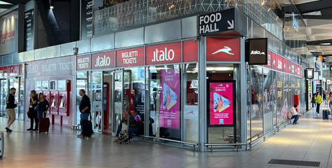 Italo ticket office at Naples Centrale