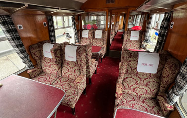 The Jacobite train, first class