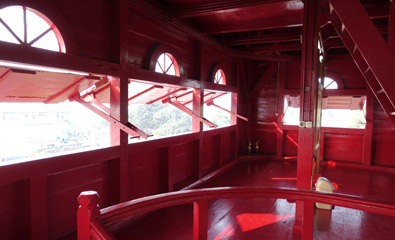 Insidethe harbour watchtower, Jakarta