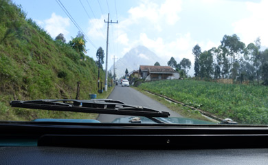 Driving into the hills