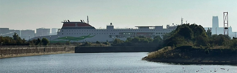 The Liverpool-Belfast ferry Stena Embla at Birkenhead