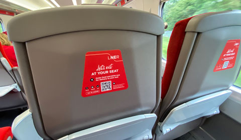 LNER order food at seat