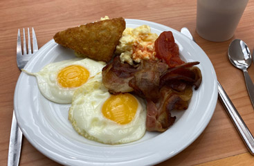 Breakast on the ferry