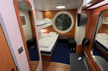 Standard outside cabin on Stena Line ferry