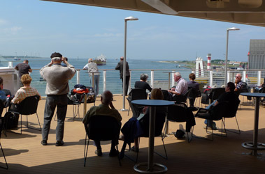 Deck area on the Stena Line ferry