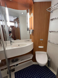 Toilet & shower in every cabin