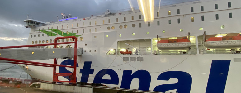Stena Line ferry arrived at Hoek van Holland