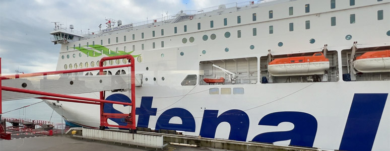 Stena Line ferry arrived at Hoek van Holland