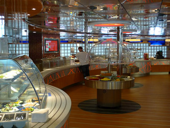 Self-service restaurant on the Stena Line ferry