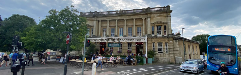 Bath Green Park station, now a brasserie