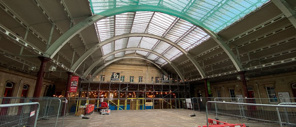 Inside the old Bath Green Park station