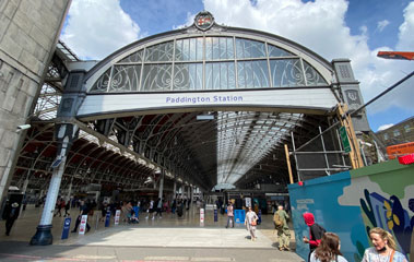 London Paddington station entrance