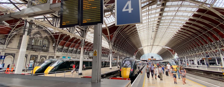 Platforms at London Paddington