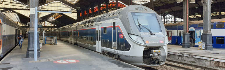 Train from Normandy at Paris St Lazare