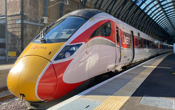 LNER Azuma train from London to Edinburgh