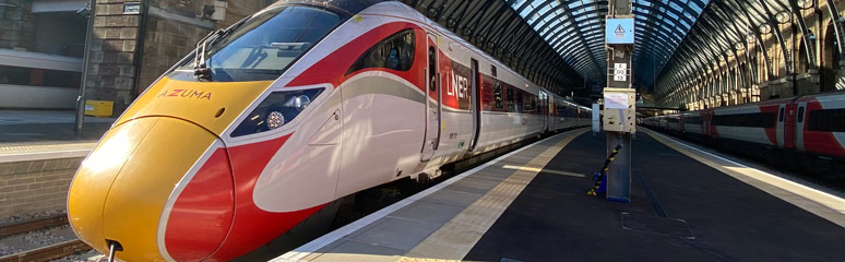 Azuma train to Edinburgh at London Kings Cross