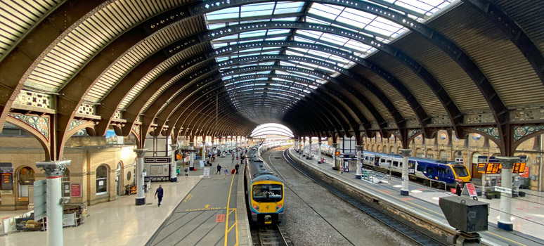 Inside York station
