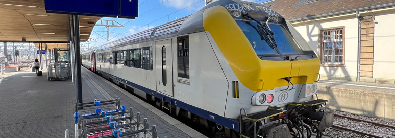 Platforms at Luxembourg station