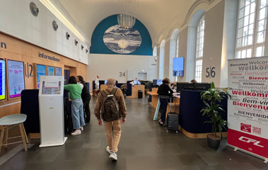 Ticket office at Luxembourg station