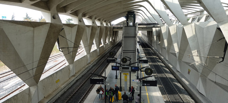 Lyon St Exupery platforms 4 & 6